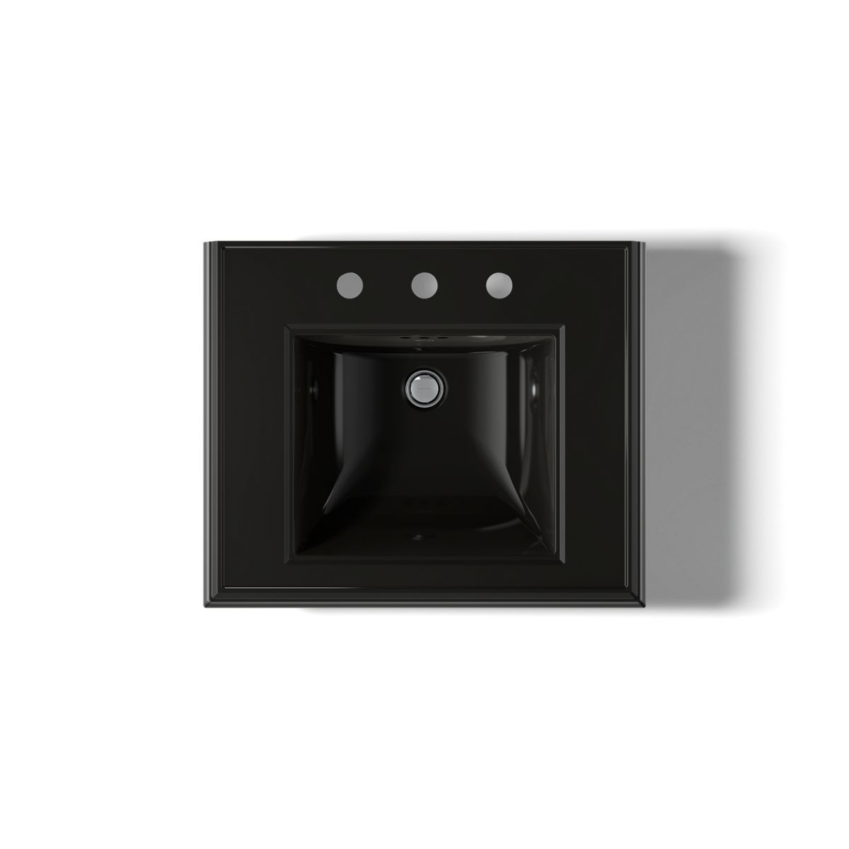 KOHLER 2238-8 Memoirs Classic 24" pedestal bathroom sink with 8" widespread faucet holes