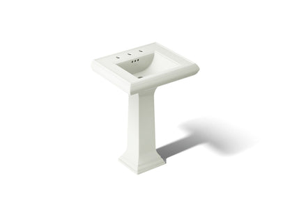 KOHLER 2238-8 Memoirs Classic 24" pedestal bathroom sink with 8" widespread faucet holes