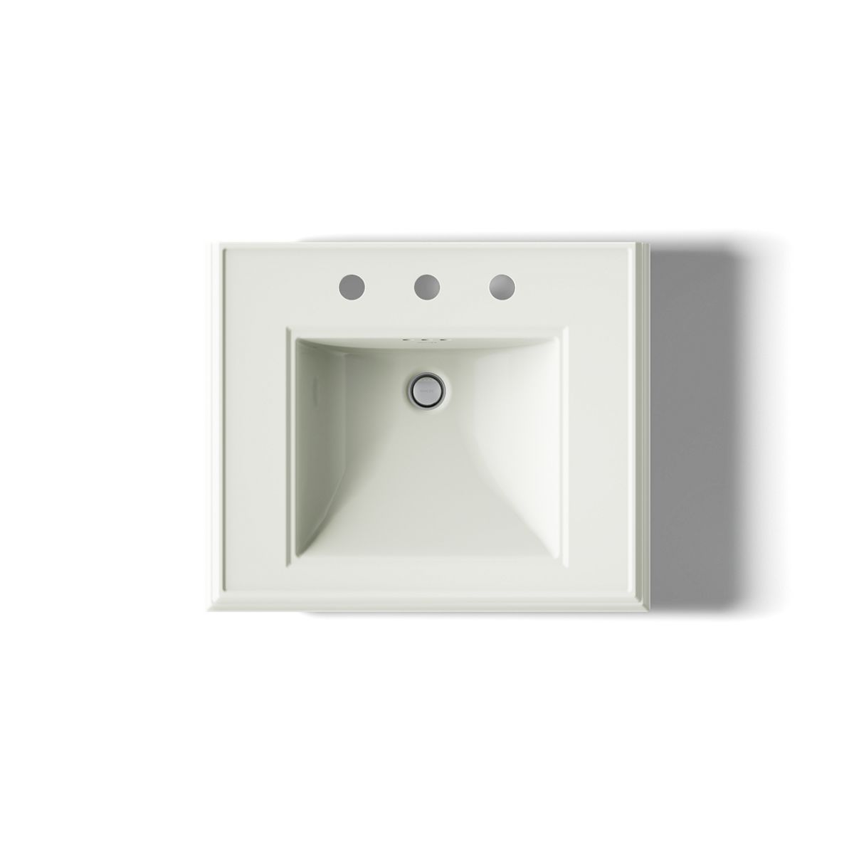 KOHLER 2238-8 Memoirs Classic 24" pedestal bathroom sink with 8" widespread faucet holes