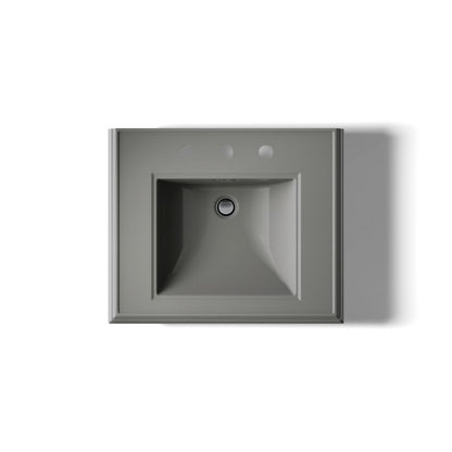 KOHLER 2238-8 Memoirs Classic 24" pedestal bathroom sink with 8" widespread faucet holes