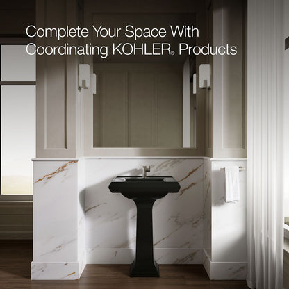 KOHLER Memoirs Pedestal/console table bathroom sink basin with single faucet-hole drilling