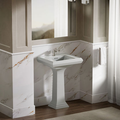 KOHLER Memoirs Pedestal/console table bathroom sink basin with single faucet-hole drilling