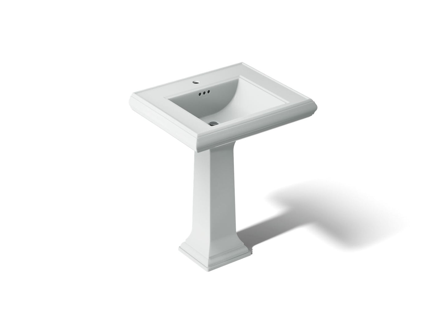 KOHLER 2258-1 Memoirs Classic 27" pedestal bathroom sink with single faucet hole