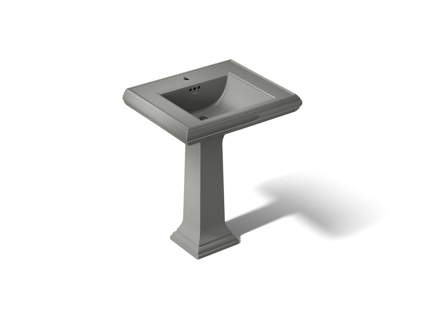 KOHLER 2258-1 Memoirs Classic 27" pedestal bathroom sink with single faucet hole