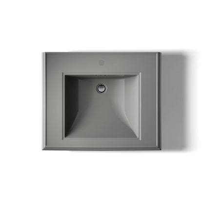 KOHLER 2258-1 Memoirs Classic 27" pedestal bathroom sink with single faucet hole