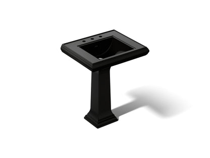 KOHLER 2258-8 Memoirs Classic 27" pedestal bathroom sink with 8" widespread faucet holes