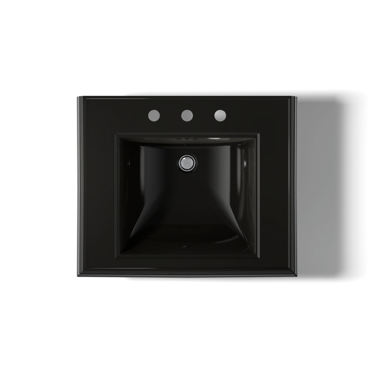 KOHLER 2258-8 Memoirs Classic 27" pedestal bathroom sink with 8" widespread faucet holes