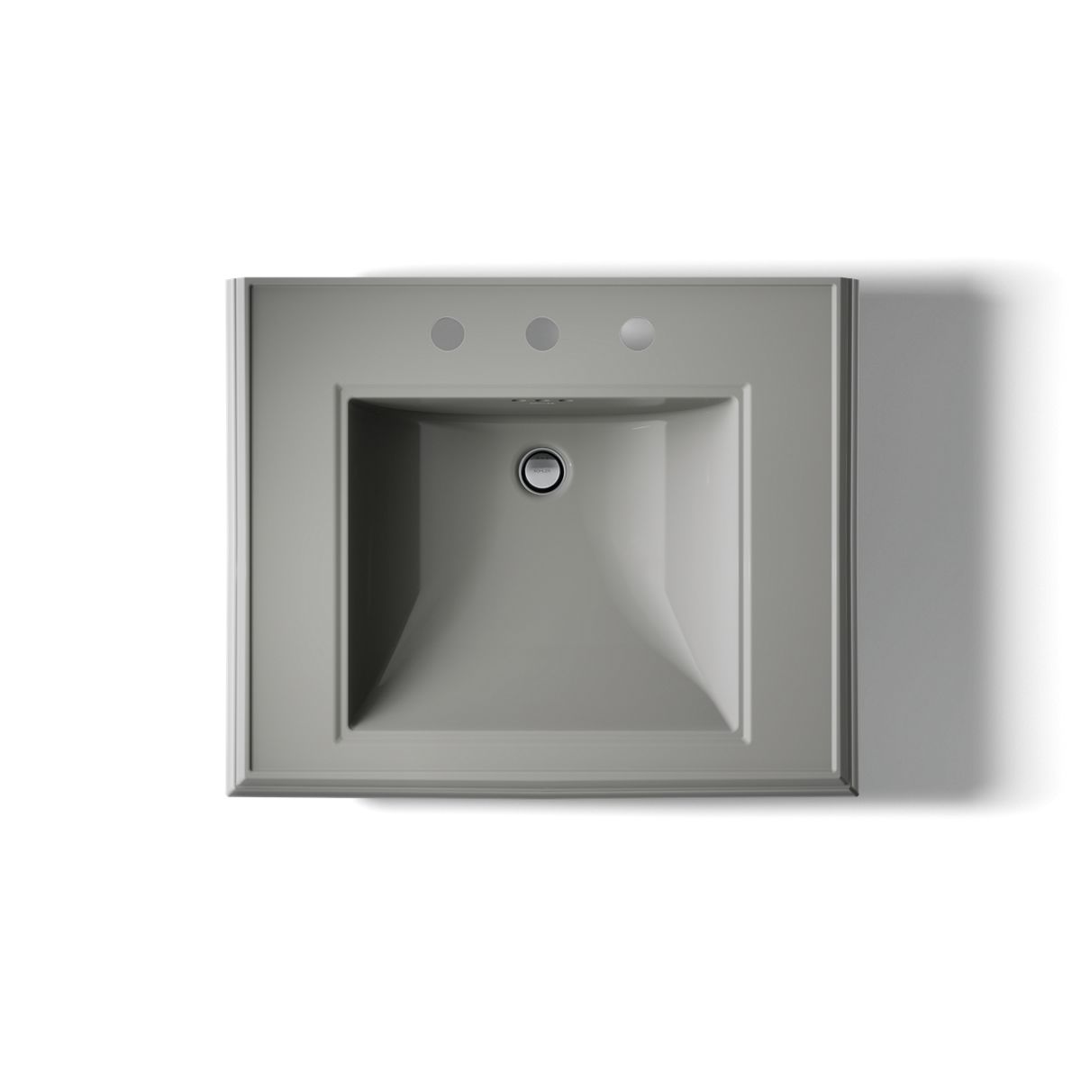KOHLER 2258-8 Memoirs Classic 27" pedestal bathroom sink with 8" widespread faucet holes