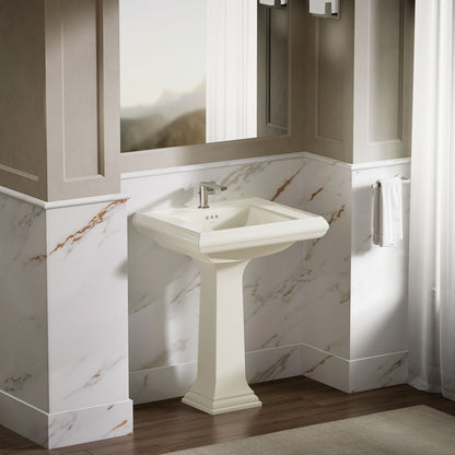 KOHLER Memoirs Pedestal/console table bathroom sink basin with single faucet-hole drilling