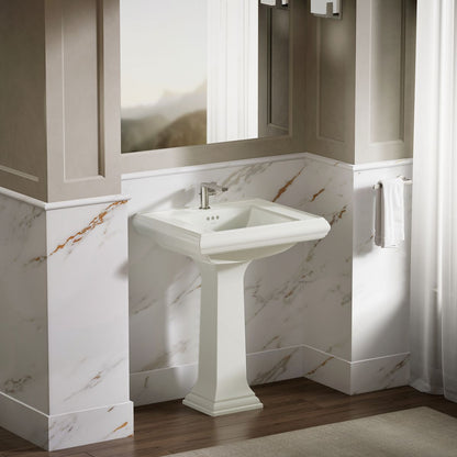 KOHLER Memoirs Pedestal/console table bathroom sink basin with single faucet-hole drilling