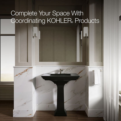 KOHLER 2268-1 Memoirs Stately 30" pedestal bathroom sink with single faucet hole
