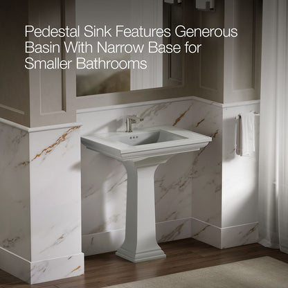 KOHLER 2268-1 Memoirs Stately 30" pedestal bathroom sink with single faucet hole