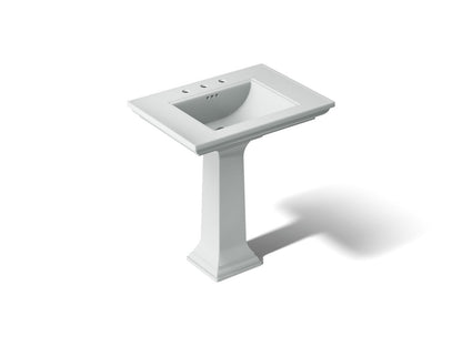 KOHLER K-2268-8 Memoirs Stately 30-3/4" rectangular pedestal bathroom sink