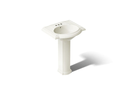 KOHLER 2286-4 Devonshire 24" pedestal bathroom sink with 4" centerset faucet holes