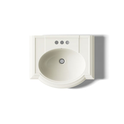 KOHLER 2286-4 Devonshire 24" pedestal bathroom sink with 4" centerset faucet holes