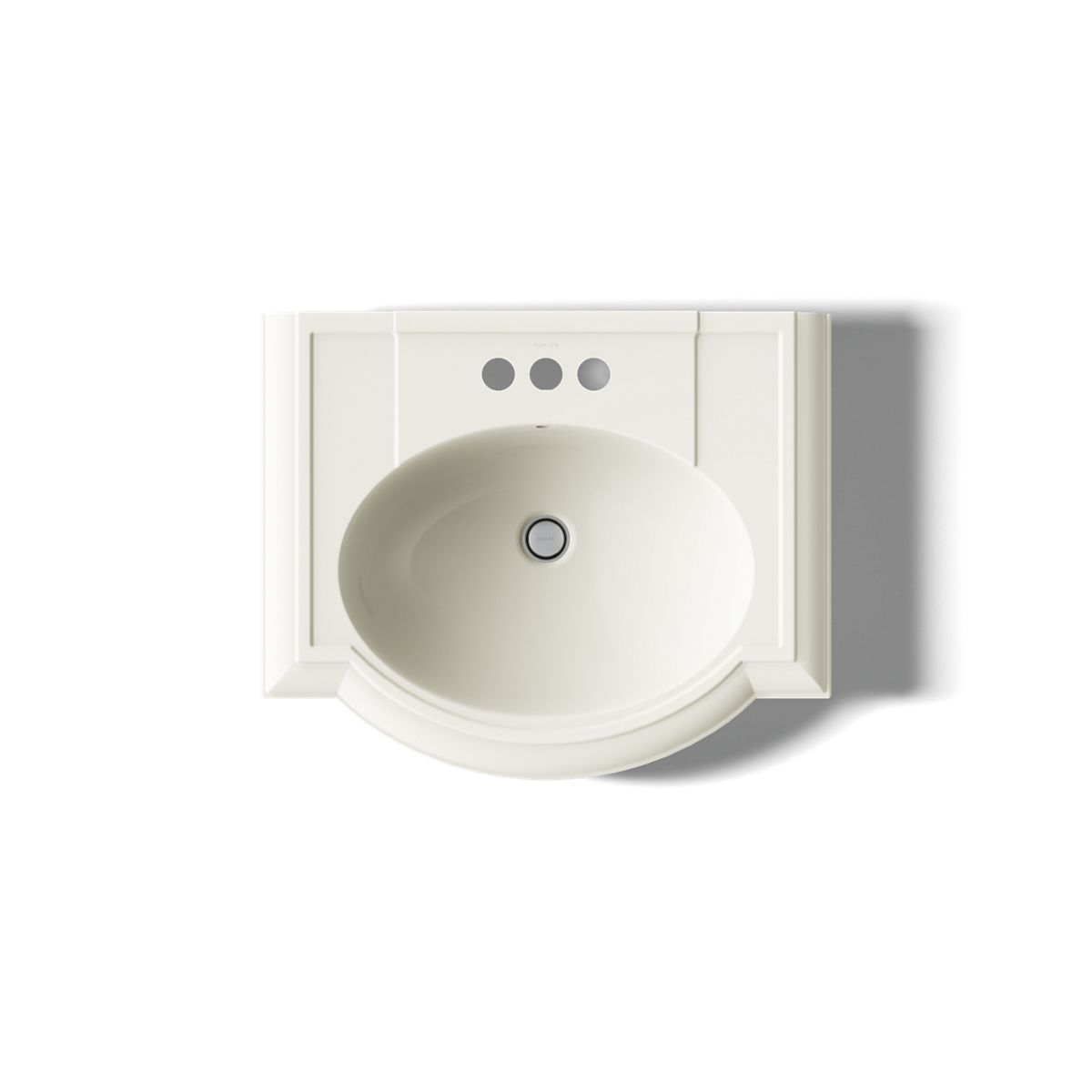 KOHLER 2286-4 Devonshire 24" pedestal bathroom sink with 4" centerset faucet holes