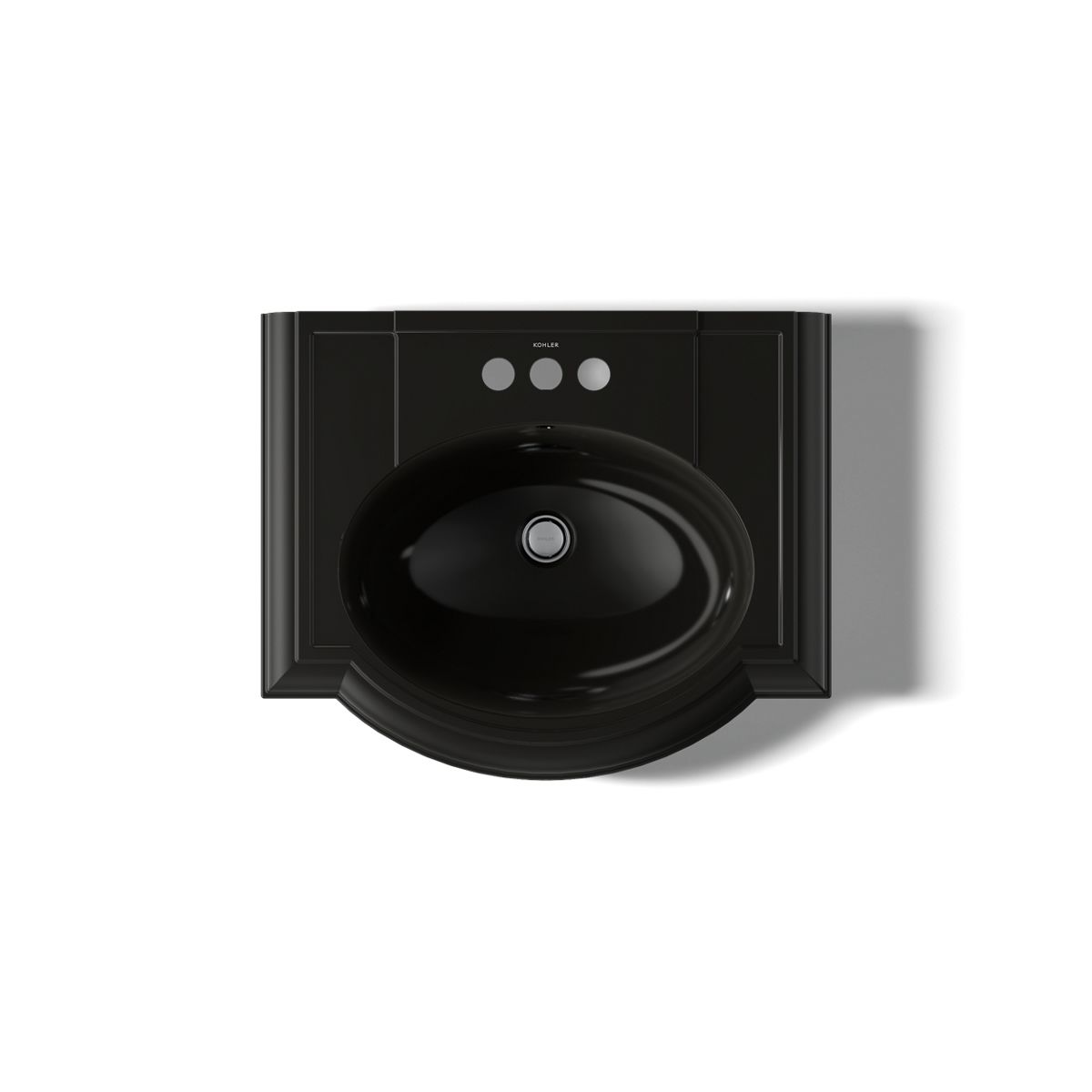 KOHLER 2286-4 Devonshire 24" pedestal bathroom sink with 4" centerset faucet holes