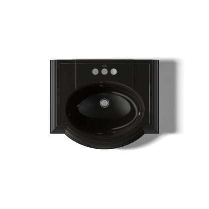 KOHLER 2286-4 Devonshire 24" pedestal bathroom sink with 4" centerset faucet holes