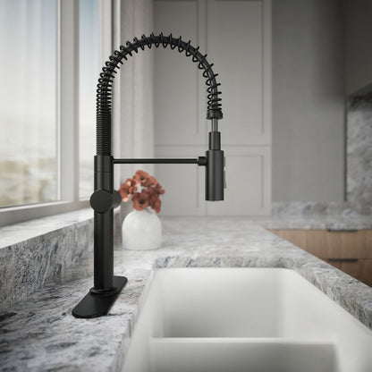 KOHLER K-22973 Crue Semi-professional kitchen sink faucet with three-function sprayhead