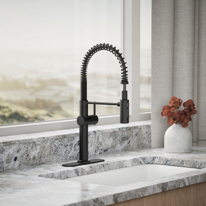 KOHLER K-22973 Crue Semi-professional kitchen sink faucet with three-function sprayhead
