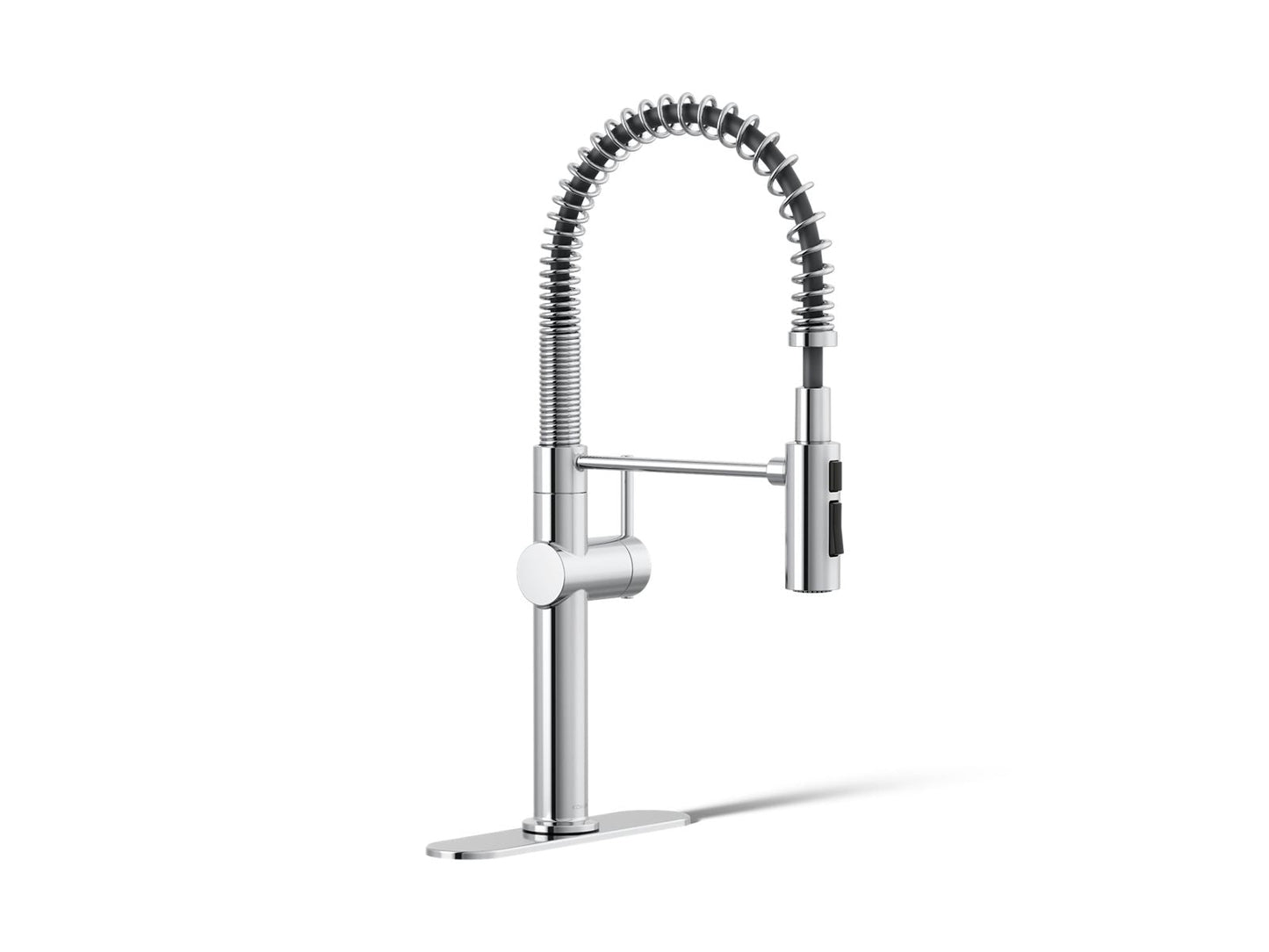 KOHLER K-22973 Crue Semi-professional kitchen sink faucet with three-function sprayhead