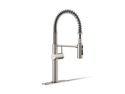 KOHLER K-22973 Crue Semi-professional kitchen sink faucet with three-function sprayhead