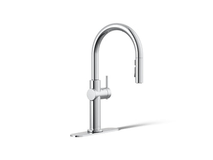 KOHLER K-22974 Crue Touchless pull-down kitchen sink faucet with three-function sprayhead