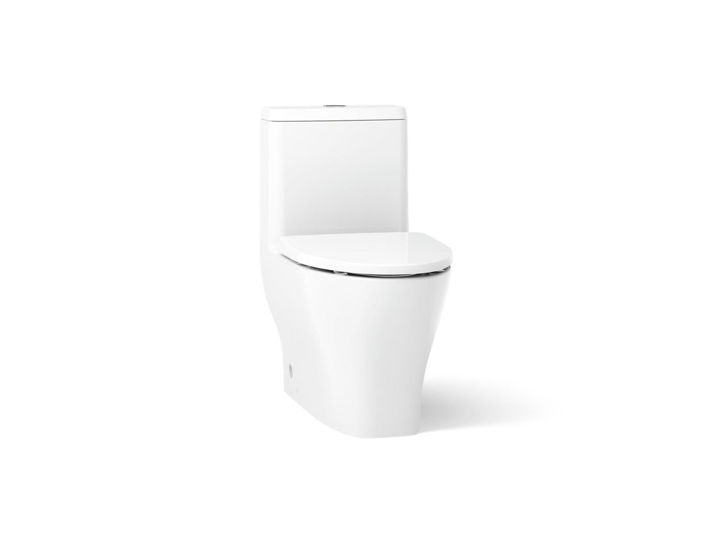 KOHLER K-23188 Reach Curv One-piece compact elongated toilet with skirted trapway, dual-flush