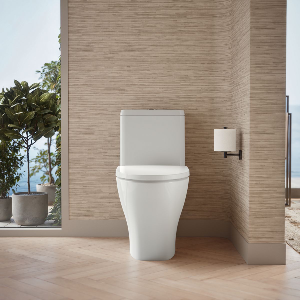 KOHLER K-23188 Reach Curv One-piece compact elongated toilet with skirted trapway, dual-flush