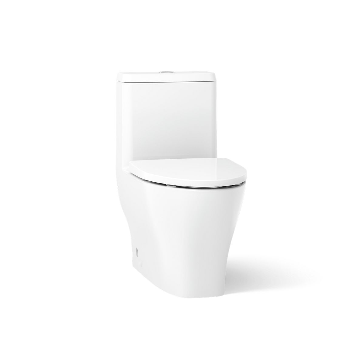 KOHLER K-23188 Reach Curv One-piece compact elongated toilet with skirted trapway, dual-flush