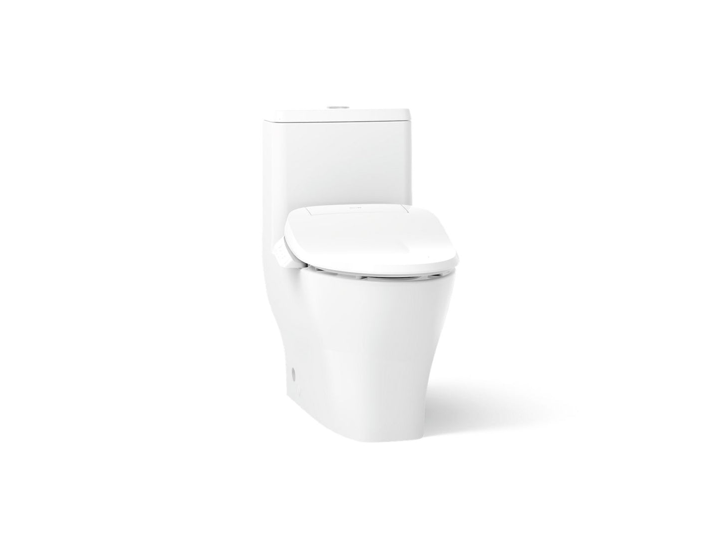 KOHLER K-23188-HC Reach Curv Hidden cord one-piece compact elongated toilet with skirted trapway, dual-flush