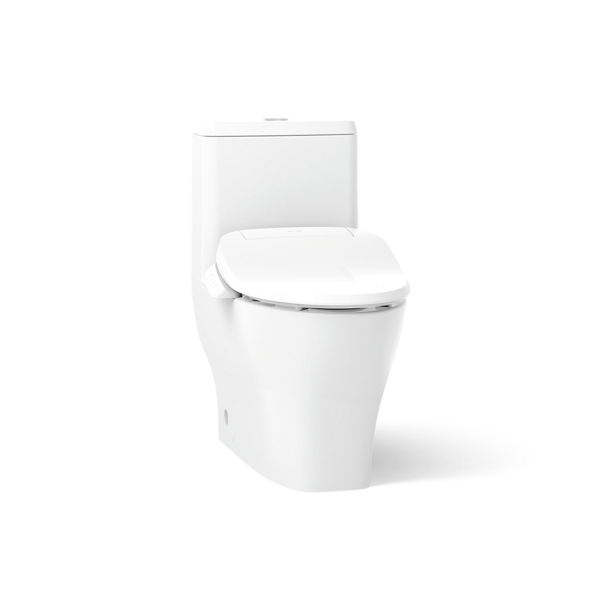 KOHLER K-23188-HC Reach Curv Hidden cord one-piece compact elongated toilet with skirted trapway, dual-flush