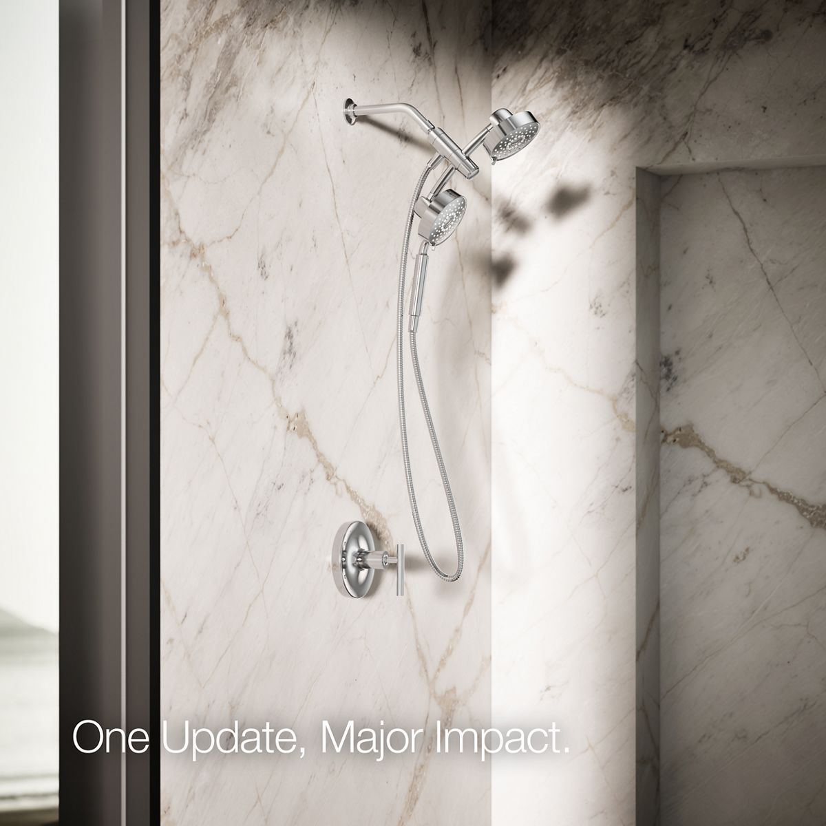 KOHLER K-23219 Purist 2-in-1 multifunction 2.5 gpm shower combo kit