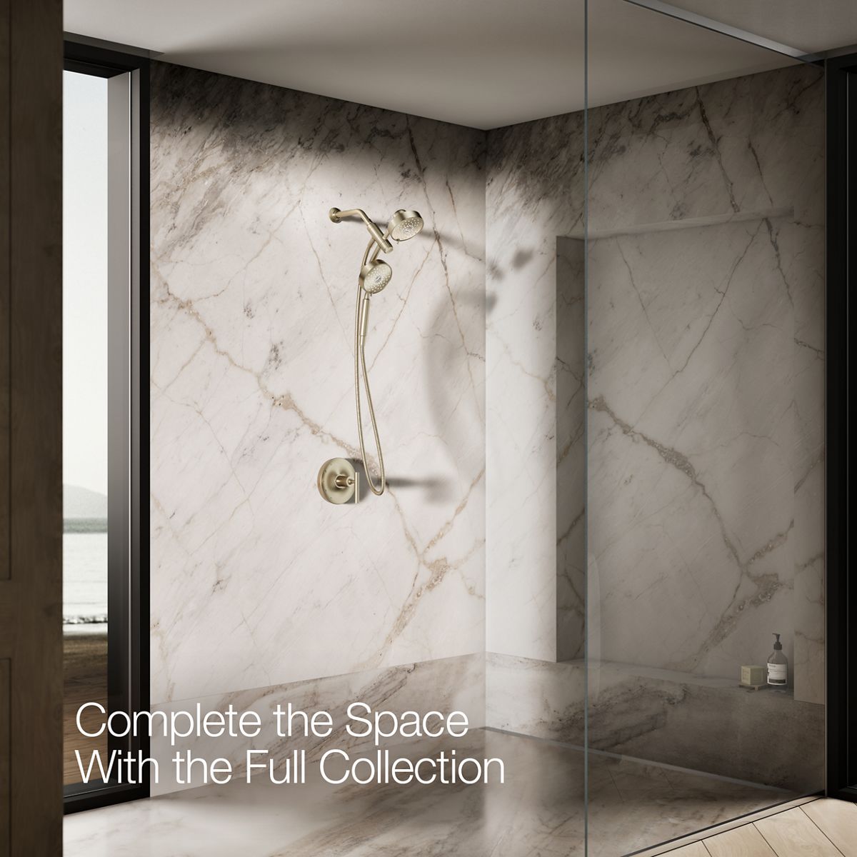 KOHLER K-23219 Purist 2-in-1 multifunction 2.5 gpm shower combo kit