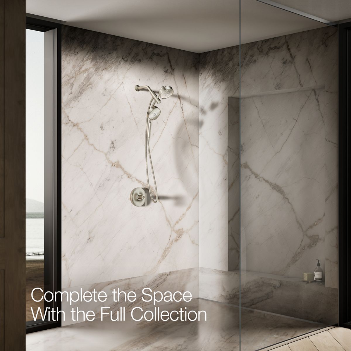 KOHLER K-23219 Purist 2-in-1 multifunction 2.5 gpm shower combo kit