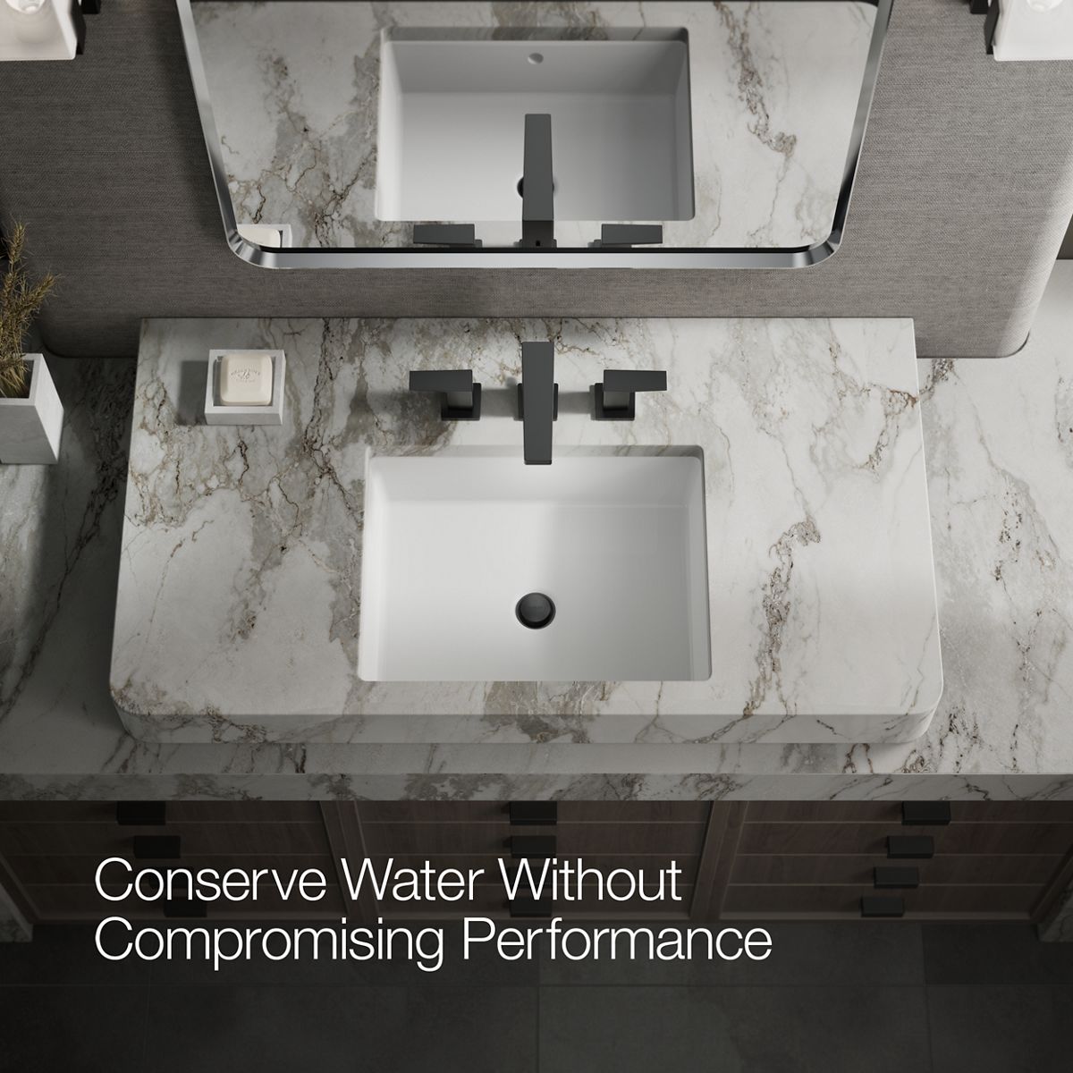 KOHLER K-23255-4 Honesty Widespread bathroom sink faucet, 1.2 gpm