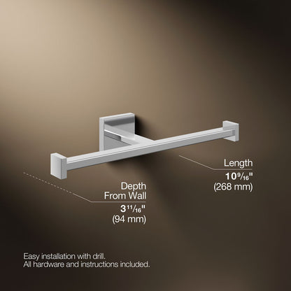 KOHLER K-23288 Square Double toilet paper holder