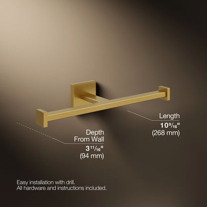 KOHLER K-23288 Square Double toilet paper holder
