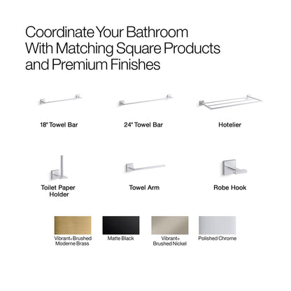 KOHLER K-23291 Square Towel arm