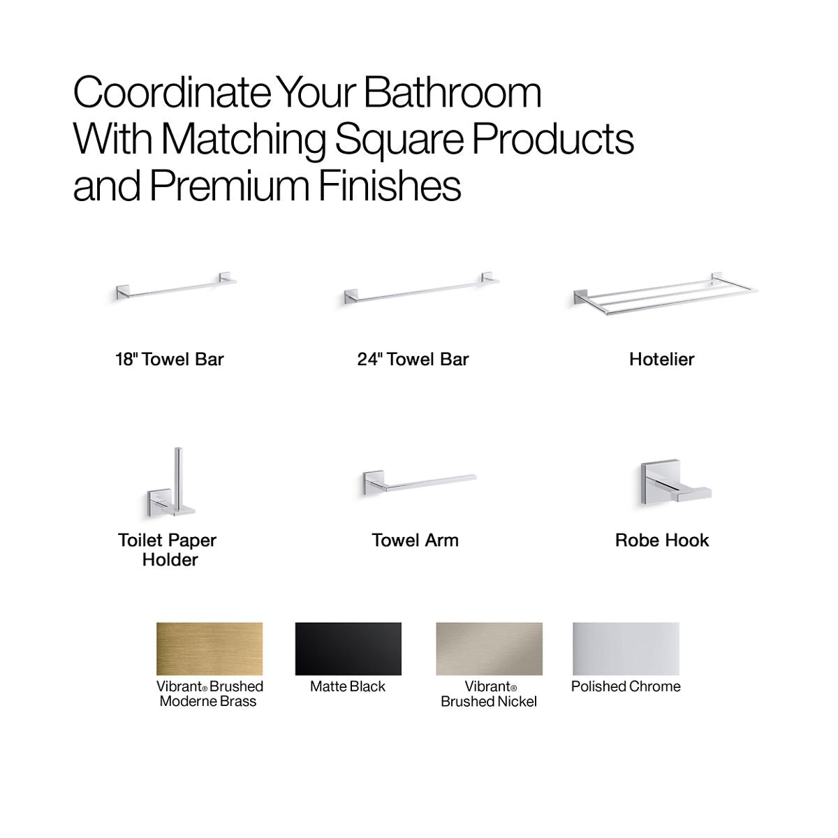 KOHLER K-23292 Square Toilet paper holder