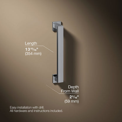 3/4 view of product with dimensions