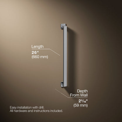 3/4 view of product with dimensions
