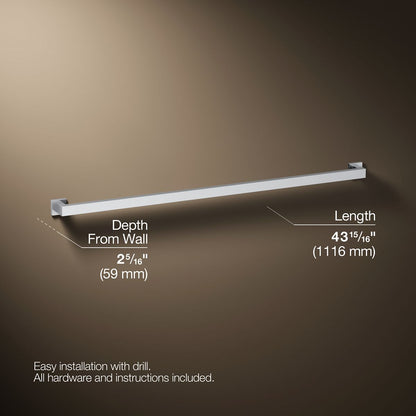 3/4 view of product with dimensions
