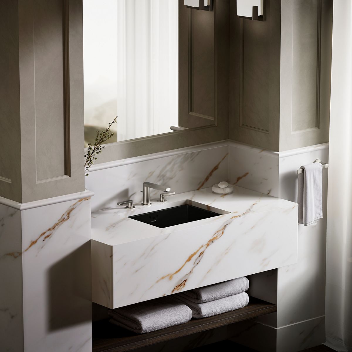 KOHLER K-2330 Kathryn 19-3/4" rectangular undermount bathroom sink