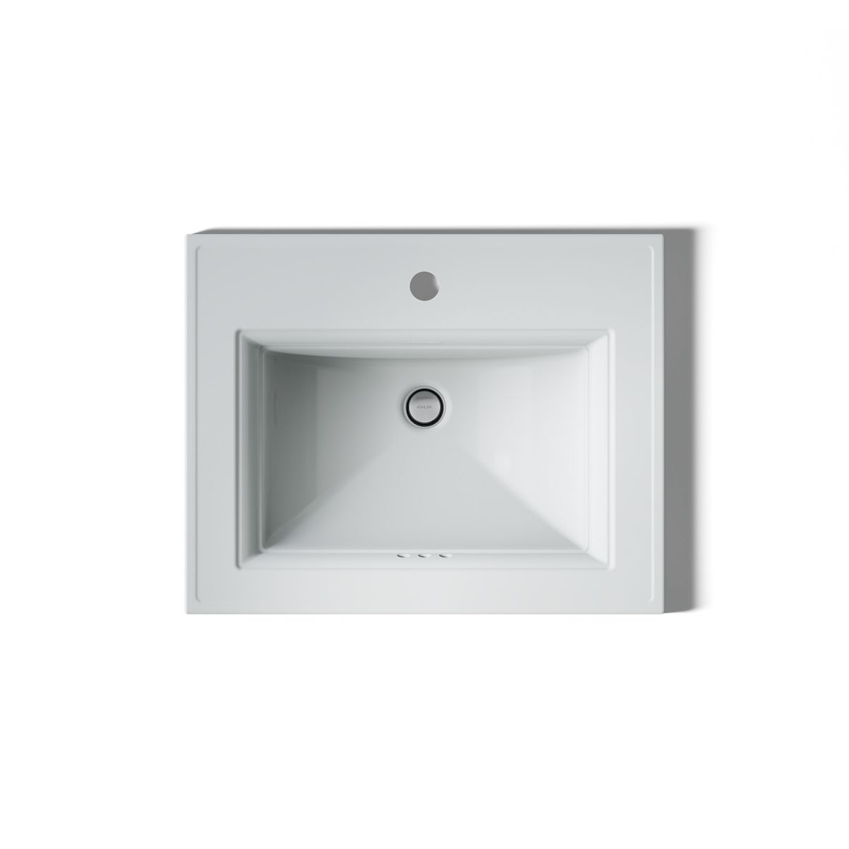 KOHLER Memoirs Stately 22-3/4" rectangular drop-in bathroom sink