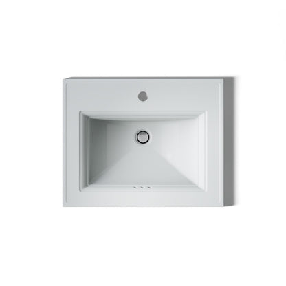 KOHLER Memoirs Stately 22-3/4" rectangular drop-in bathroom sink