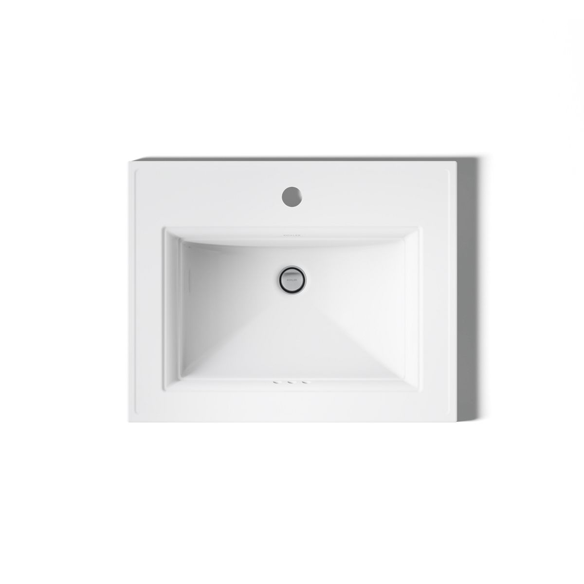 KOHLER Memoirs Stately 22-3/4" rectangular drop-in bathroom sink