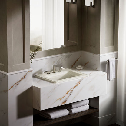 KOHLER Memoirs Stately 22-3/4" rectangular drop-in bathroom sink