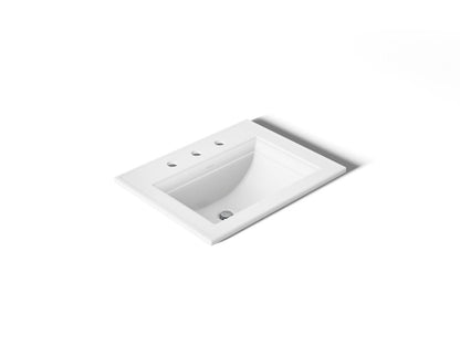 KOHLER Memoirs Stately 22-3/4" rectangular drop-in bathroom sink