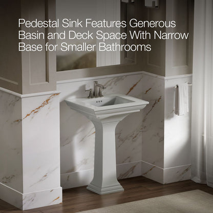 KOHLER 2344-4 Memoirs Stately 24-1/2" pedestal bathroom sink